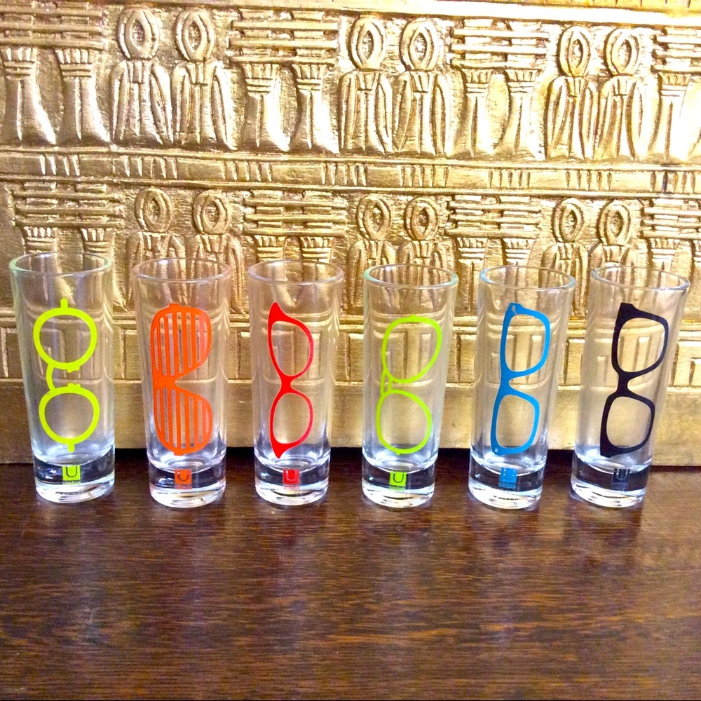 6 Umbra tall shot glasses